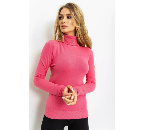 Гольф жіночий однотонний, колір рожевий, 131R152130