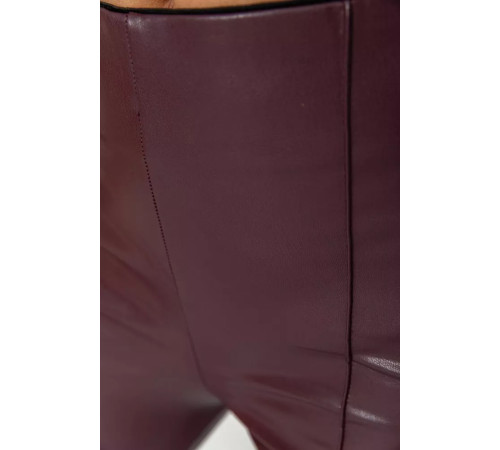 Лосины женские кожзам, цвет бордовый, 164R81.