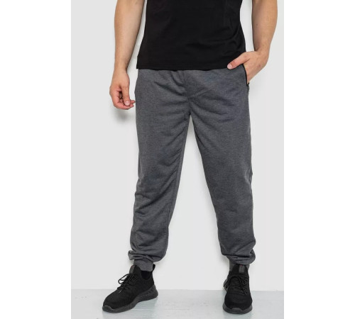 Спорт штани чоловічі, колір темно-сірий, 244R41512