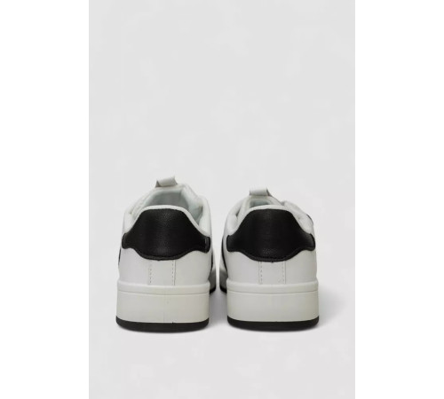 Кросівки жіночі шкіра, колір біло-чорний, 248RJH900-8