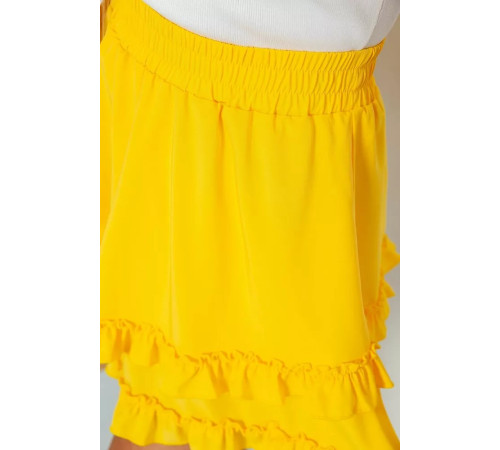 Спідниця однотонна коротка, колір жовтий, 102R5254