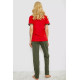 Женская пижама с принтом, цвет красный, 243R20265