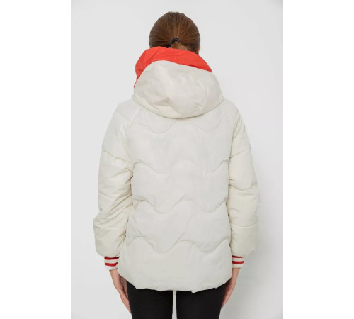Куртка женская демисезонная с рукавом реглан, цвет молочный, 244R8023