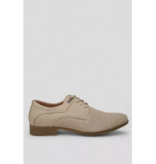 Туфлі чоловічі з перфорацією, колір темно-бежевий, 243RC1592