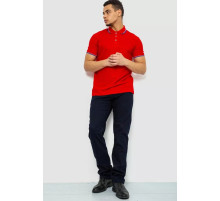 Поло мужское однотонное, цвет красный, 243RA25.