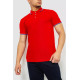 Поло мужское однотонное, цвет красный, 243RA25.