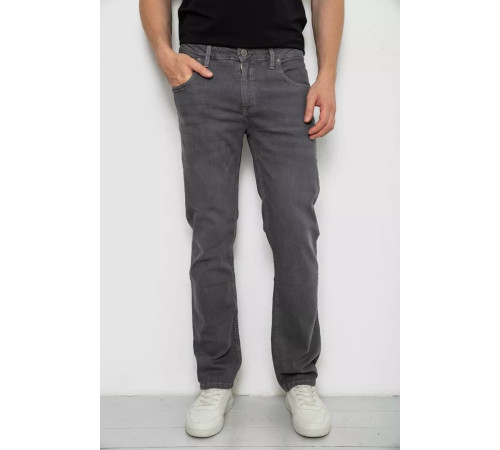 Джинси чоловічі однотонні, колір сірий, 244R1941