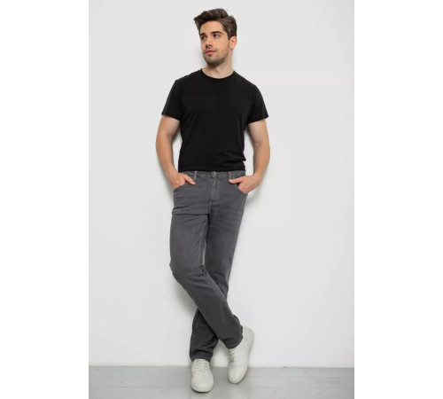 Джинси чоловічі однотонні, колір сірий, 244R1941