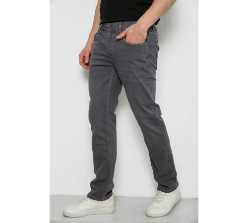 Джинси чоловічі однотонні, колір сірий, 244R1941