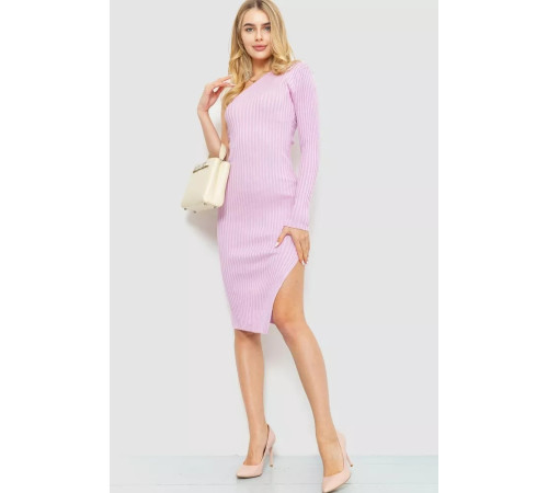 В'язане плаття, колір світло-рожевий, 204R174