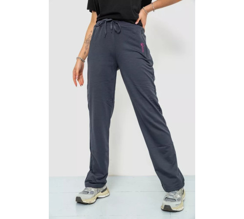 Спортивные брюки женские, цвет серый, 244R513