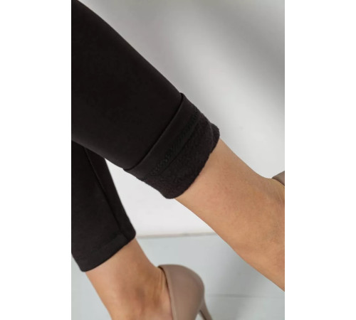 Лосини утеплені на флісі, колір чорний, 243R053