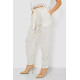 Брюки женские летние на манжете, цвет молочный, 244R350