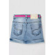 Джинсовые шорты для девочки, цвет темно-голубой, 247R1209