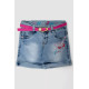Джинсовые шорты для девочки, цвет темно-голубой, 247R1209