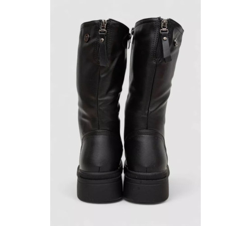 Чоботи жіночі зимові на хутрі, колір чорний, 243RY213