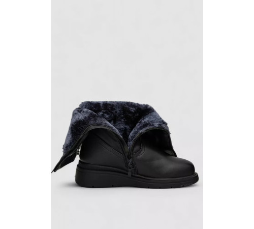 Чоботи жіночі зимові на хутрі, колір чорний, 243RY213