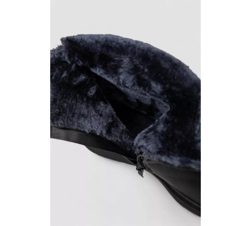 Чоботи жіночі зимові на хутрі, колір чорний, 243RY213
