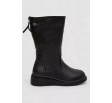 Сапоги женские зимние на меху, черный, 243RY213