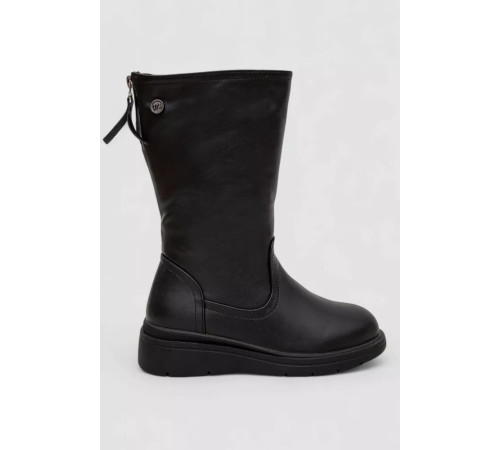 Чоботи жіночі зимові на хутрі, колір чорний, 243RY213