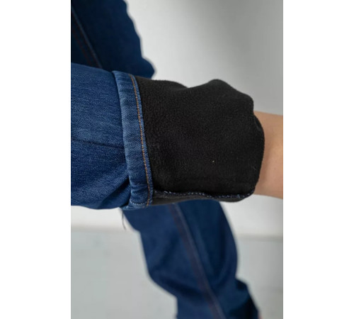 Джинси жіночі на флісі, колір синій, 244RM8110