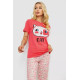 Женская пижама с принтом, цвет розовый, 243R15733