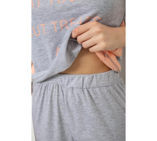 Пижама женская, цвет серый, 243R1488-016