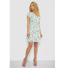 Платье с принтом, цвет молочно-зеленый, 214R0225-3.