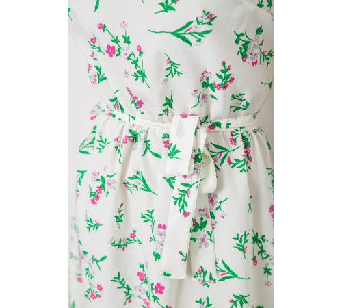 Сукня з принтом, колір молочно-зелений, 214R0225-3