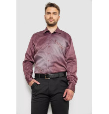 Сорочка чоловіча з принтом, колір бордовий, 214R5829