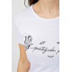 Футболка жіноча з принтом, колір білий, 244R508