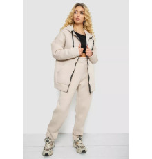 Женский спортивный костюм на флисе, цвет светло-бежевый, 102R7715.