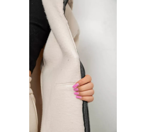 Женский спортивный костюм на флисе, цвет светло-бежевый, 102R7715.