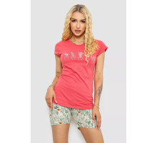 Женская пижама с принтом, цвет розовый, 243R3248