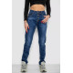 Джинсы женские с потертостями, цвет синий, 214R1415.