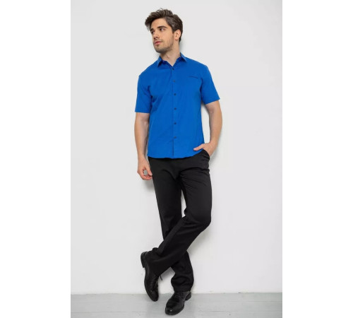 Рубашка мужская с принтом, цвет электрик, 214R7128