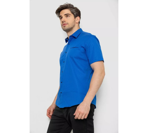 Рубашка мужская с принтом, цвет электрик, 214R7128