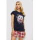 Женская пижама с принтом, цвет синий, 243R3247
