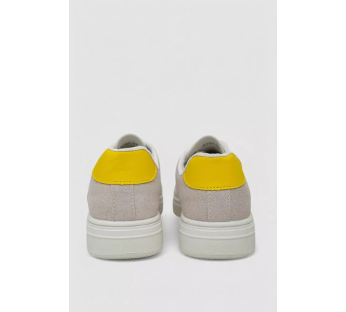 Кеды женские, цвет бело-желтый, 248R147