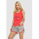 Піжама жіноча з принтом, колір рожевий, 243R2064