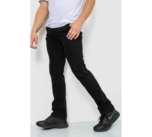 Штани чоловічі стрейч, колір чорний, 244RF804
