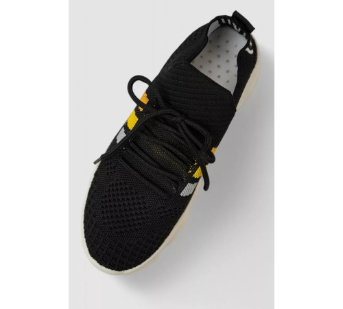 Кроссовки женские текстильные, цвет черный, 244R281K