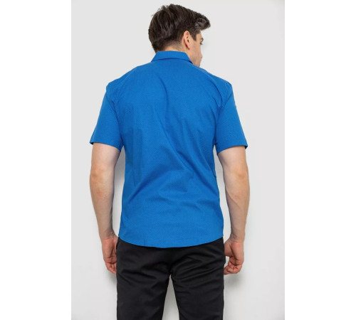 Сорочка чоловіча з принтом, колір електрик, 214R7130-2