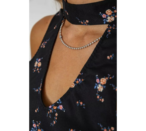 Блуза, колір чорний, 244R309-1