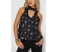 Блуза, колір чорний, 244R309-1