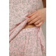 Піжама жіноча з принтом, колір персиковий, 243R5713