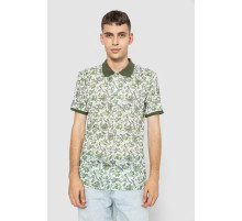 Поло мужское котоновое, цвет молочно-зеленый, 247R304