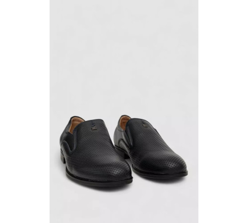 Туфлі чоловічі з перфорацією, колір темно-синій, 243RC1315