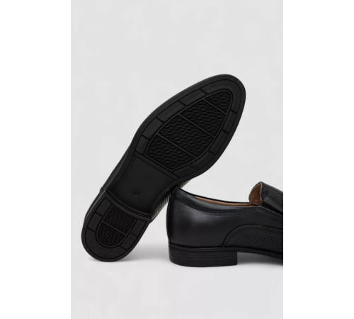 Туфлі чоловічі з перфорацією, колір темно-синій, 243RC1315