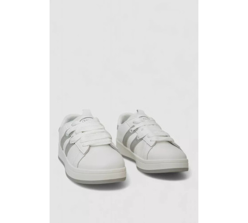 Кроссовки женские кожа, цвет бело-серый, 248RJH900-11